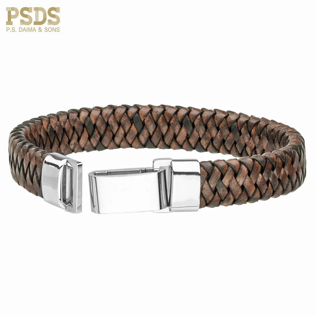 High Quality Leather Bracelet Magnetic Clasp Available In Best Price