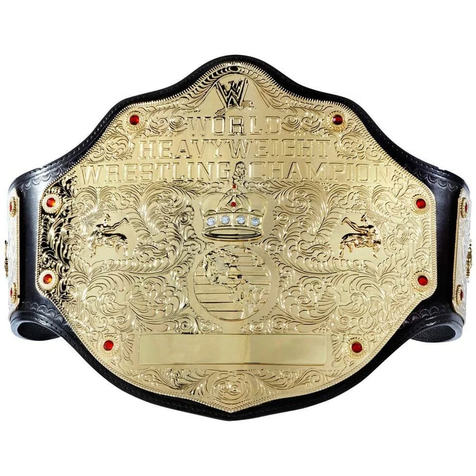 New Arrival 2021 OEM New Customised Gold Color Wrestling Competition Belt Custom Made Logo 2mm Gold Decent And High Quality