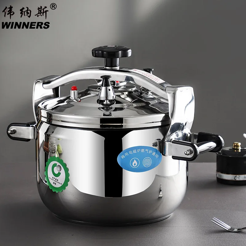 pressure cooker stainless steel large canning pot with lid for home commercial use  any stove top pressure canner