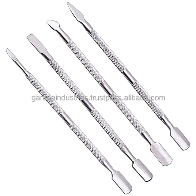 
 Маникюрный педикюрный очиститель для ногтей толкатель набор из 4 шт. из нержавеющей стали Премиум-Качества пакистанского производства  