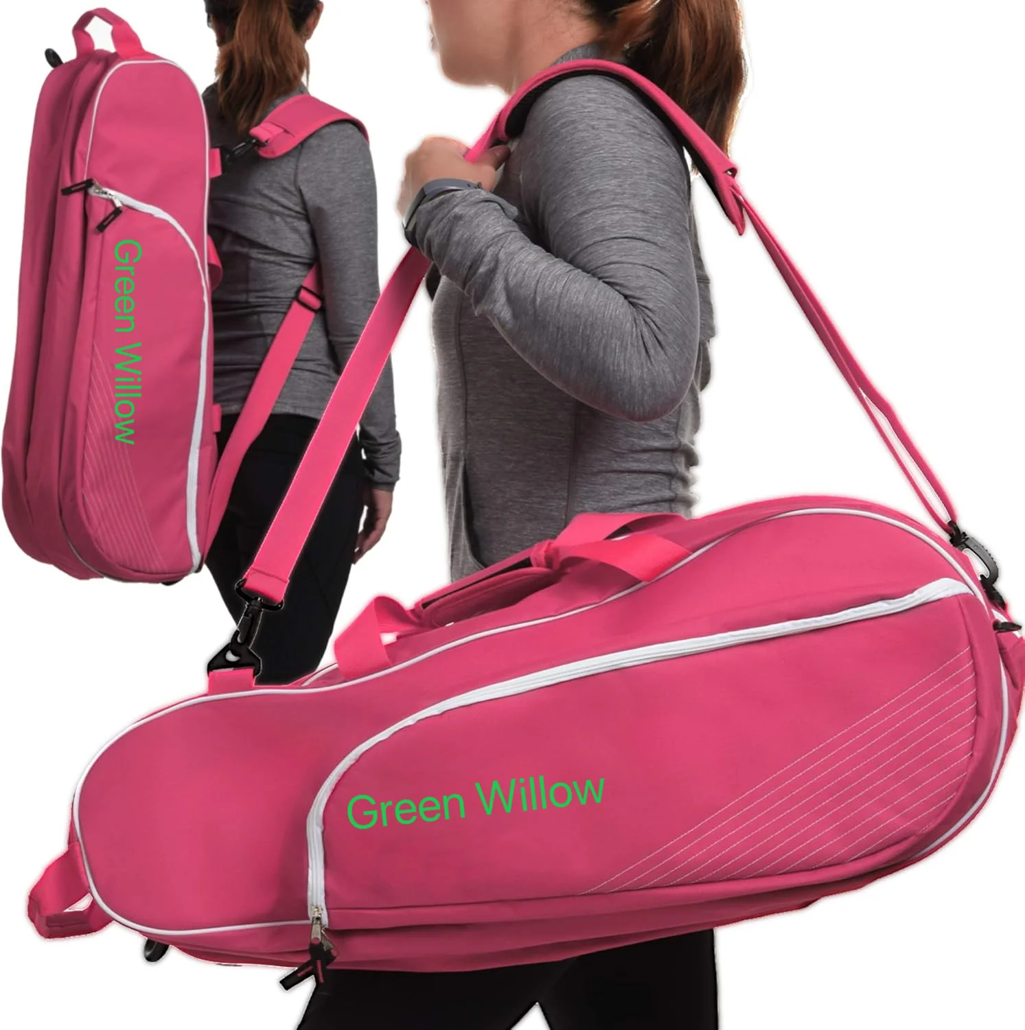 Large size tennis bag for outdoor sports with Padded to Protect Rackets  unisex lightweight bag for wen and women