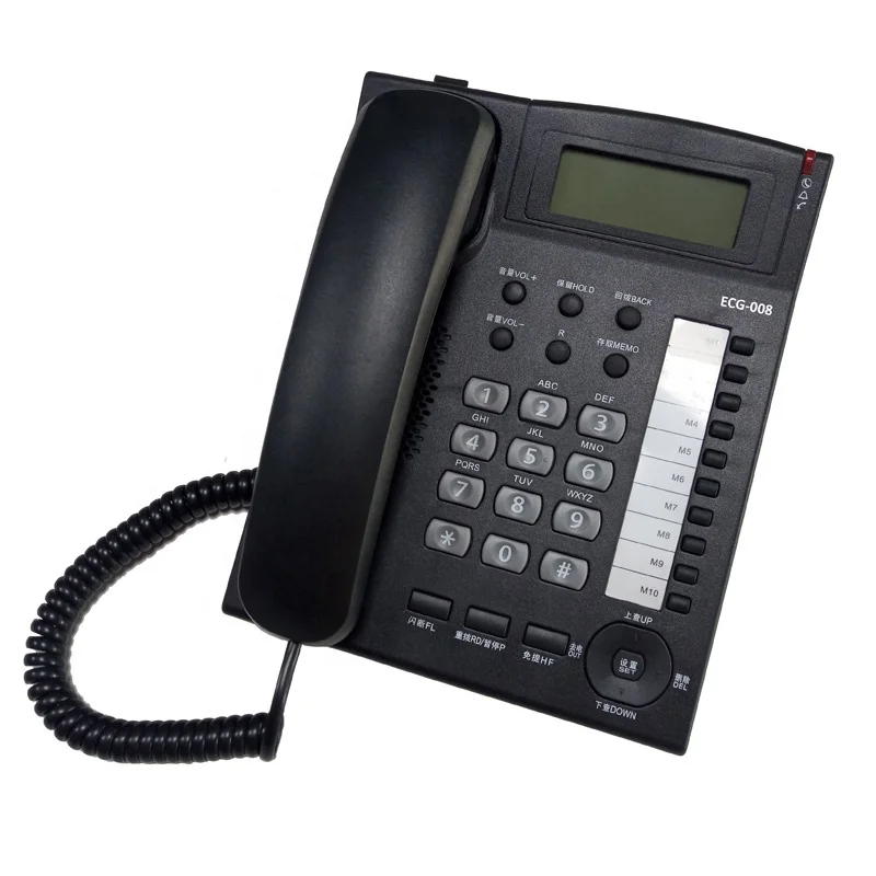 Caller ID Telephone Analog Landline Corded Phone KX-TS880 Style