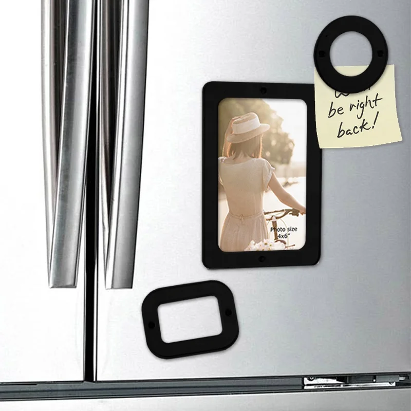 Plastic Magnetic Picture Mini Magnet Board Pocket Magnet Photo Frame