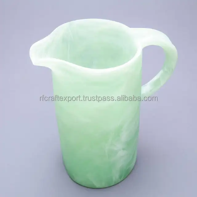 Wholesale Classic Style Eco-friendly multi Resin Handcrafted Jug Modern Pattern Christmas Tankard for Christmas gifts