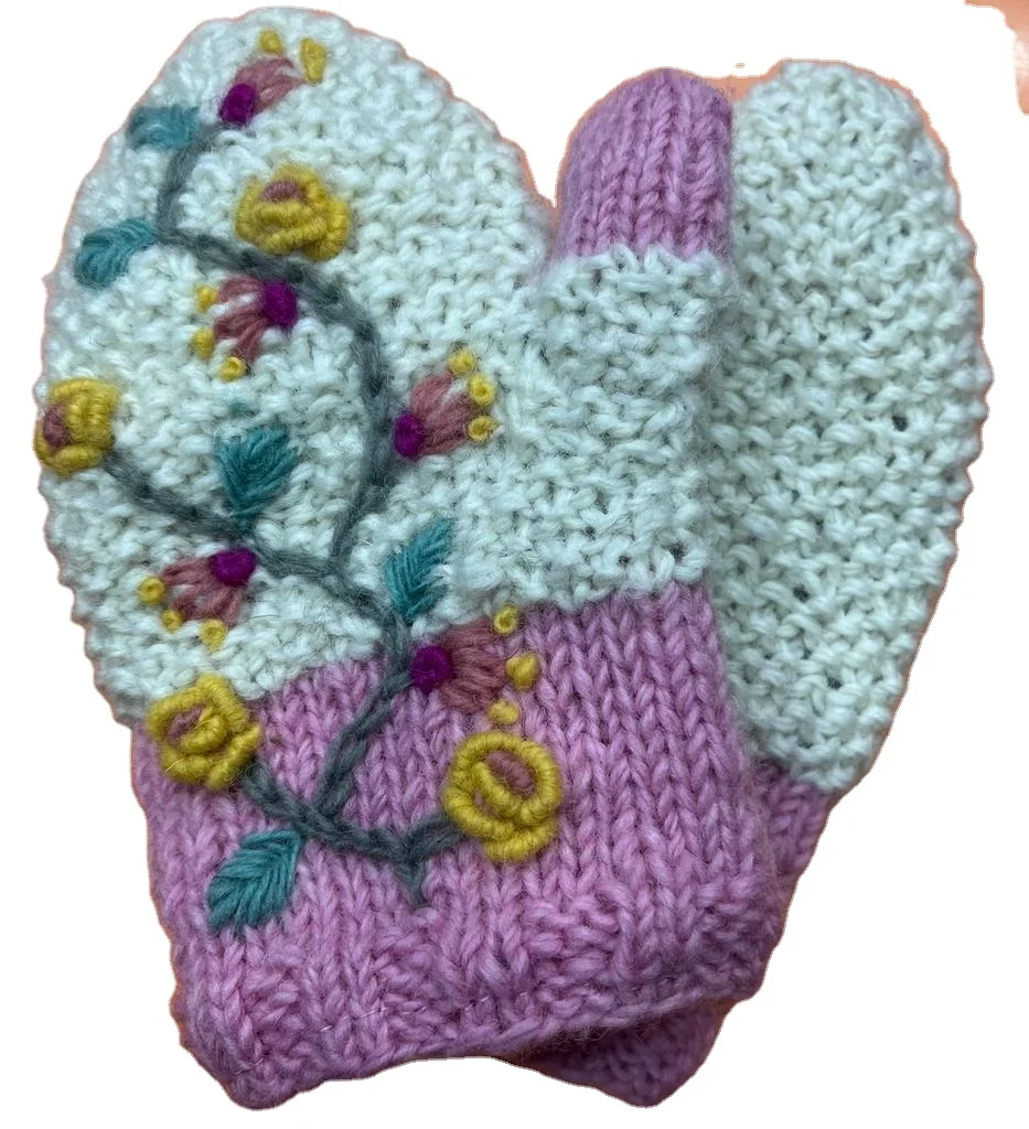 Knitted Winter Unisex Gloves New 2019 Design Warm Acrylic and Wool Black Plain White Handmade Spandex Adult Gray Style Target