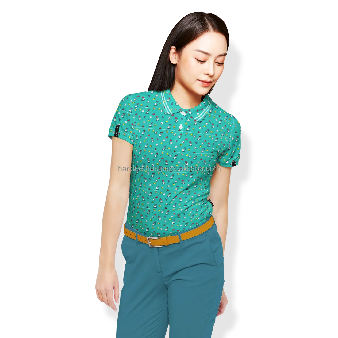 High End Quality Wholesale T-shirt OEM T-shirts For Women 100% Cotton Women Sports Apparel Golf Shirt Custom Cool Fabric Low MOQ