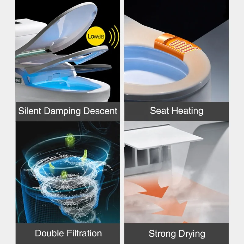 gold side smart bidet seat bathroom wc toilets seat cover smart toilet  original  plastic toilet seat cover