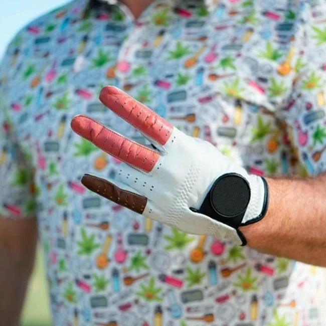 Перчатки для гольфа с логотипом под заказ овчина подходят мужчин OEM Кожаные Для Гольфа Cabretta кожаные перчатки