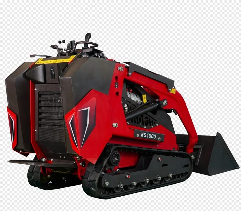 XINIU 1.5 Ton KS1000 Skid Steer Loader New Rhinoceros Compact Front Loader with Japanese Engine Crawler Loader Components