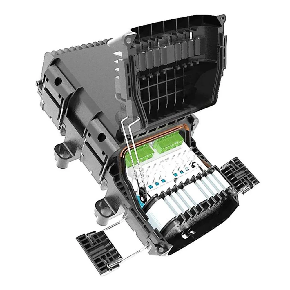 FCST01135 Waterproof 60cores Fiber Optic Splice Joint And Distribution Closure For FTTH FTTX Drop Cable