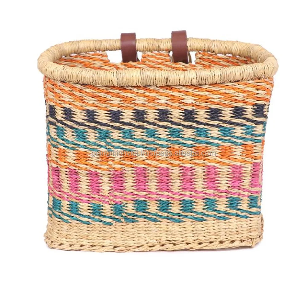 Высококачественная африканская плетеная велосипедная корзина экологически чистый велосипед pannier из Вьетнама