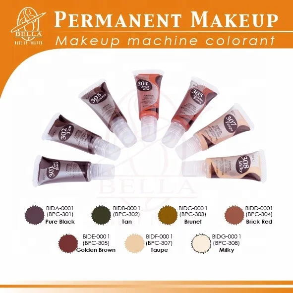 Creamy Permanent makeup ink pigment for cosmetic and tattoo