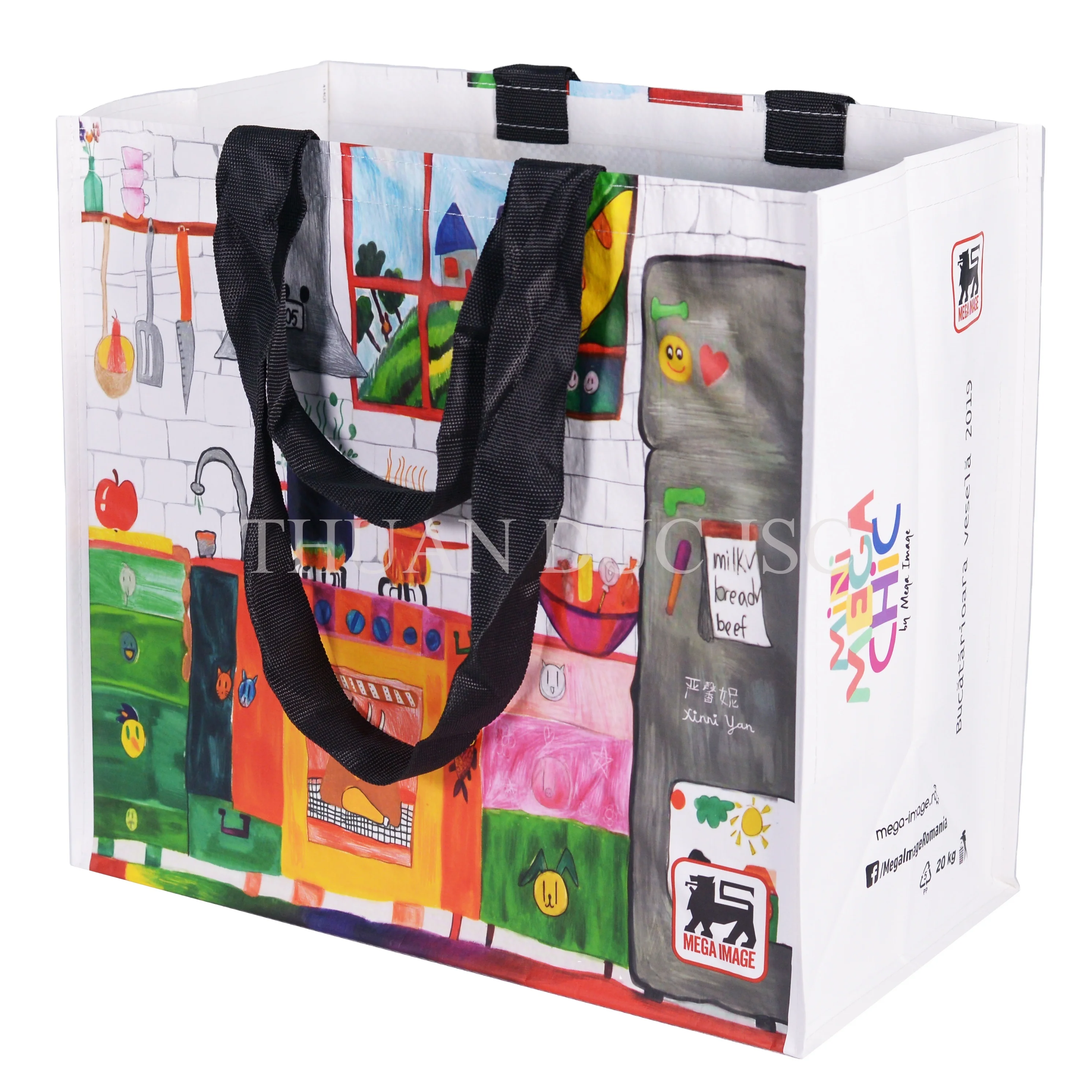 Vietnam Eco Friendly Shopping Bag With Custom Color And Logo Printed Reusable PP Non Woven Material Wholesale From Factory