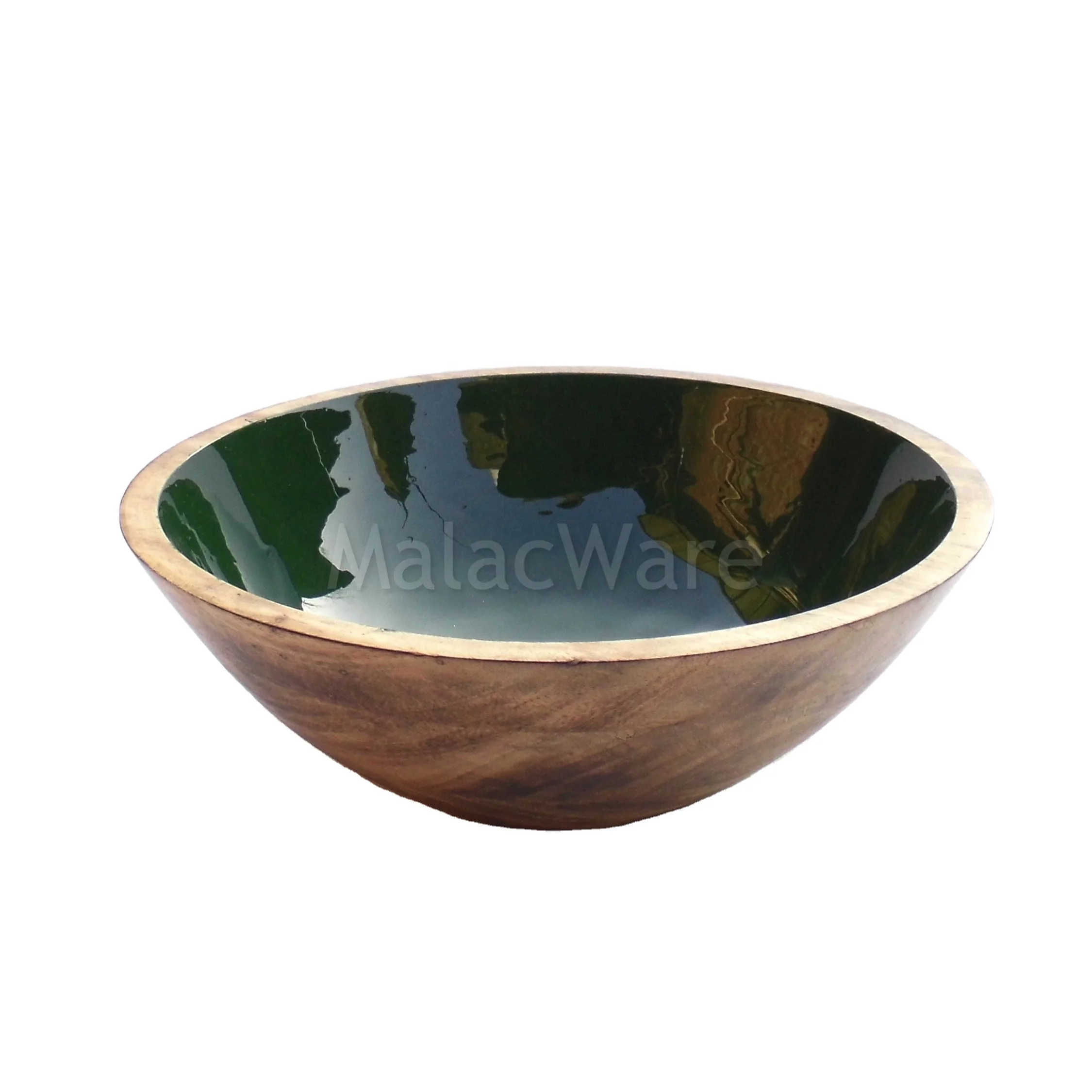 Indian factory made multi purpose food serving bowls custom required accepted logo engraving wooden bowl