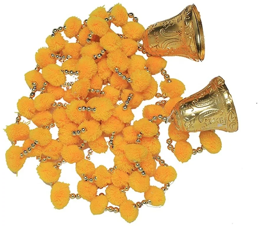 Hot Sale Handmade Pompom Garland Weddings Decoration Party Decoration Flower String Flower Garlands for Indian Artificial Flower