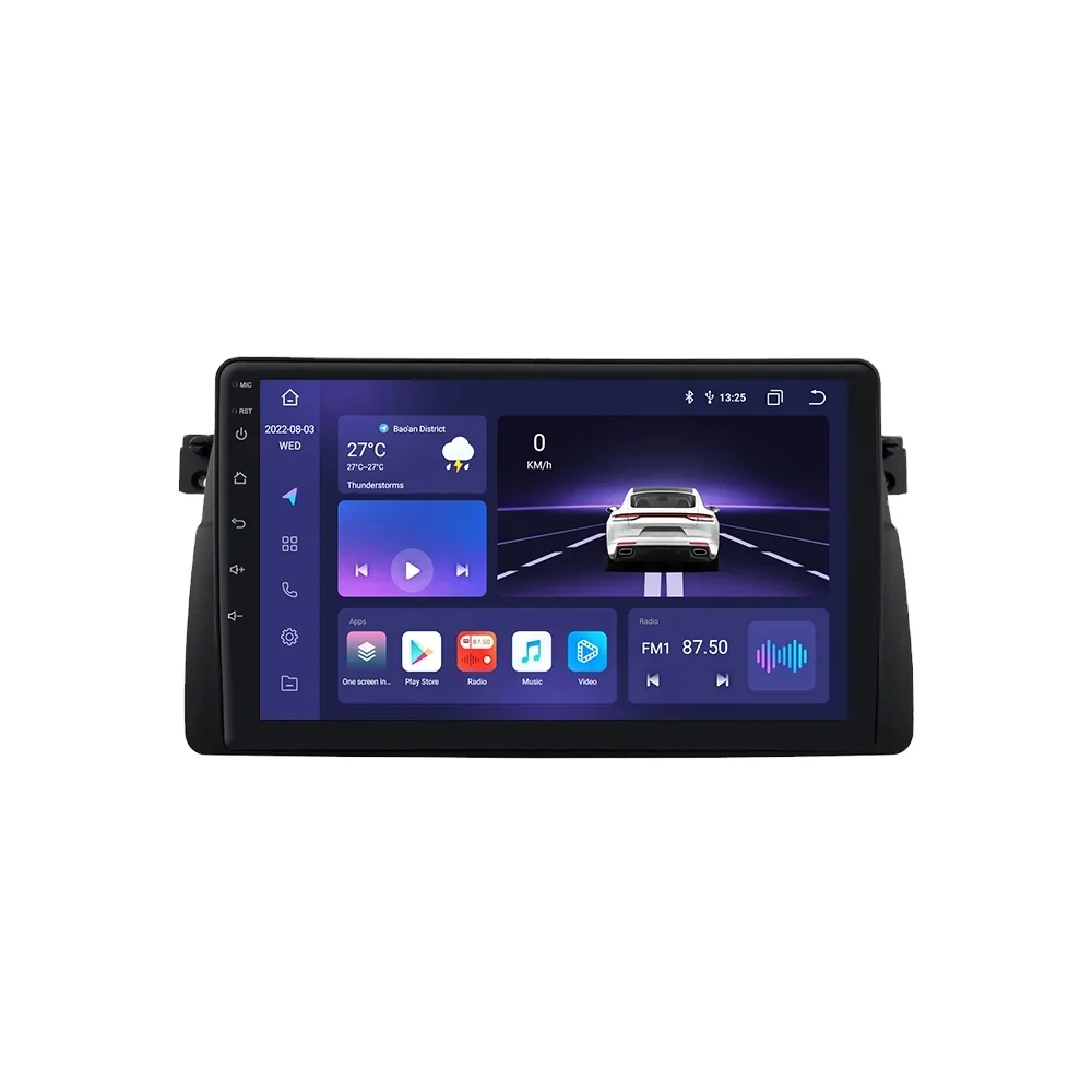 Android 12 Auto Radio for BMW E46 M3 318/320/325/330/335 1998 - 2006 Car DVD Player Carplay Android Auto GPS Car Radio