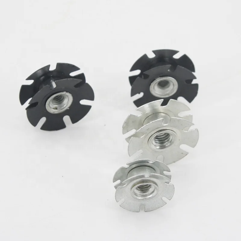 Double Layers Mountain Road Bike Fitting Star Nuts Spring Threaded Tube Connector Sunflower Star Nut