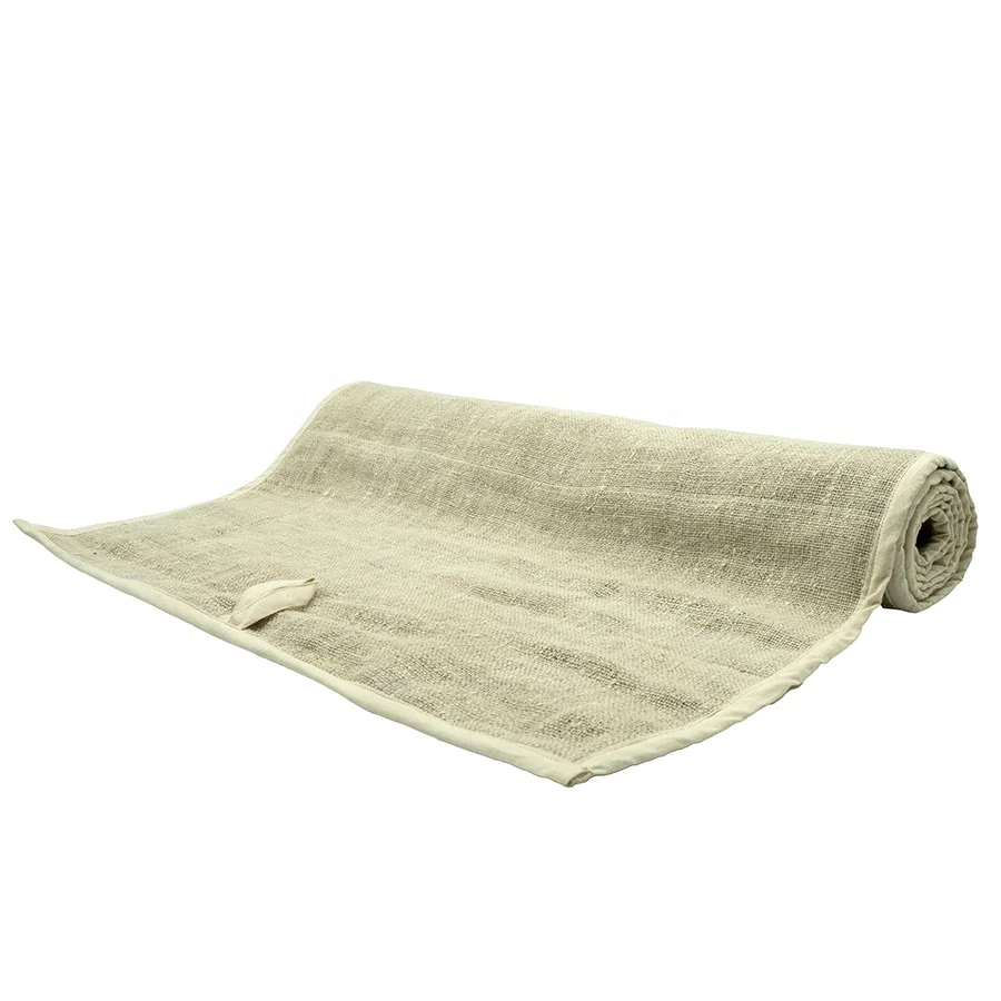 Большой 30/78 дюймов 3-слойный чистый пеньковый Коврик для медитации йоги нетоксичный и неаллергенный использования в тренажерном зале