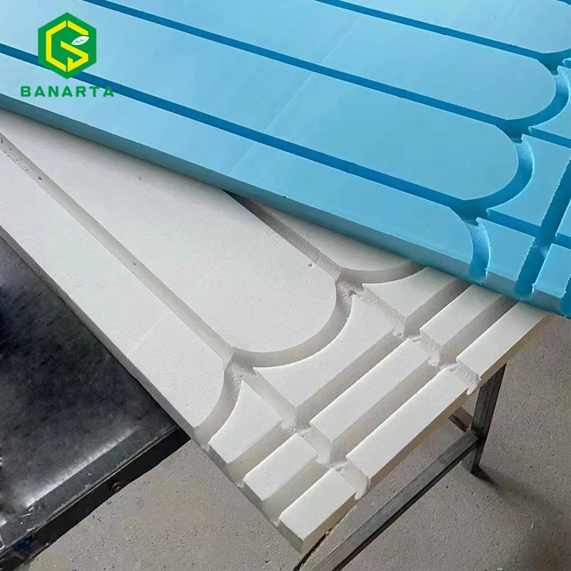 Thermal Efficiency Underfloor Heating Plate XPS Panel Insulate Board With 16mm  Aluminum Barrier  For UFH Pipe