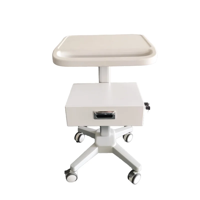 Hospital Trolley with Laptop Table and Drawer Medical Equipment Furniture for Laptops and Other Essentials