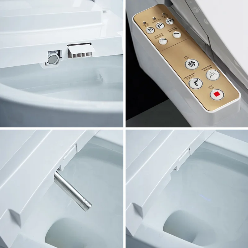 gold side smart bidet seat bathroom wc toilets seat cover smart toilet  original  plastic toilet seat cover