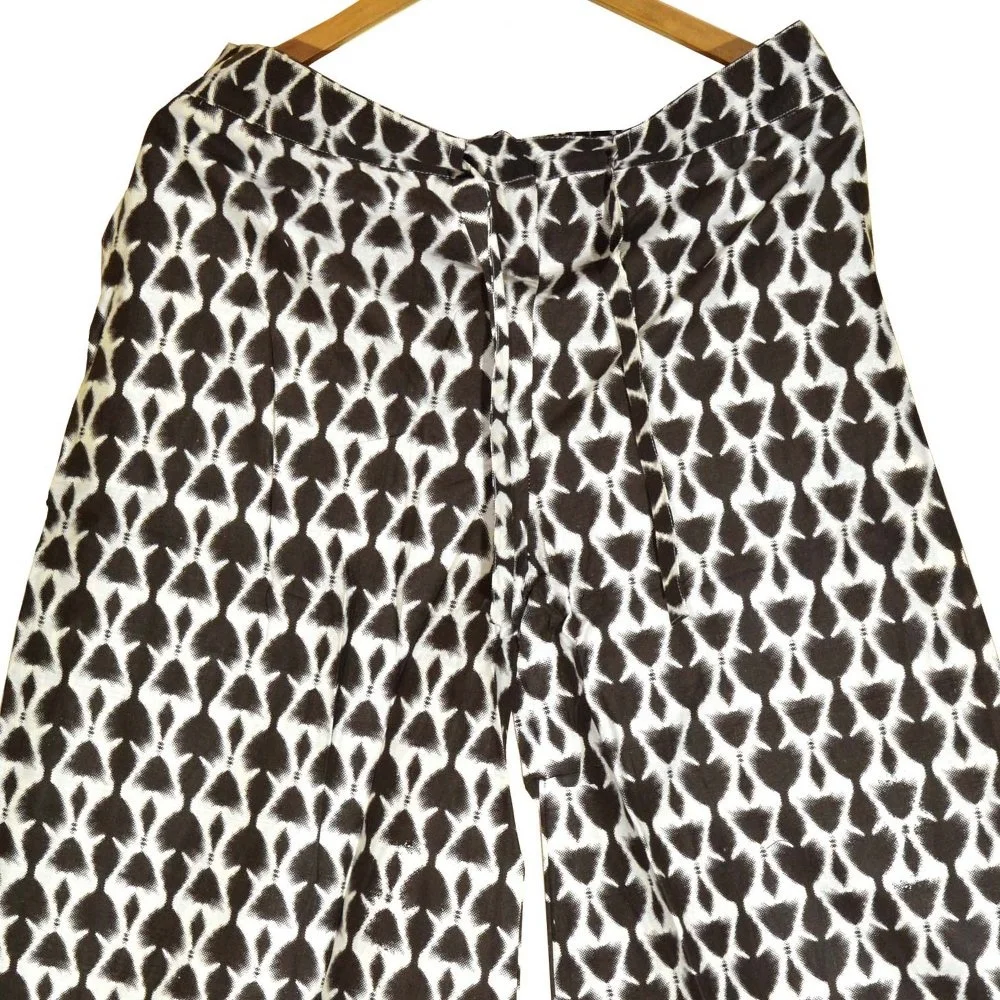 Indian Cotton Pants Trousers Palazzo Indian Block Printed Wide Flare Palazo pant CP006