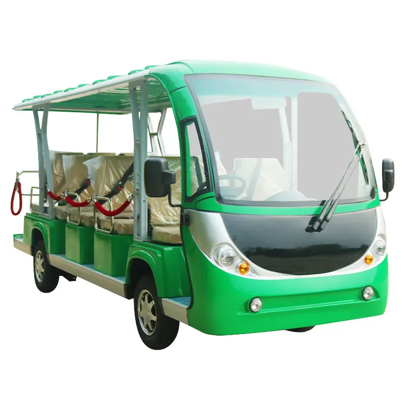 Chinese 14-Passenger Electric Shuttle Bus for Sightseeing and Car Use