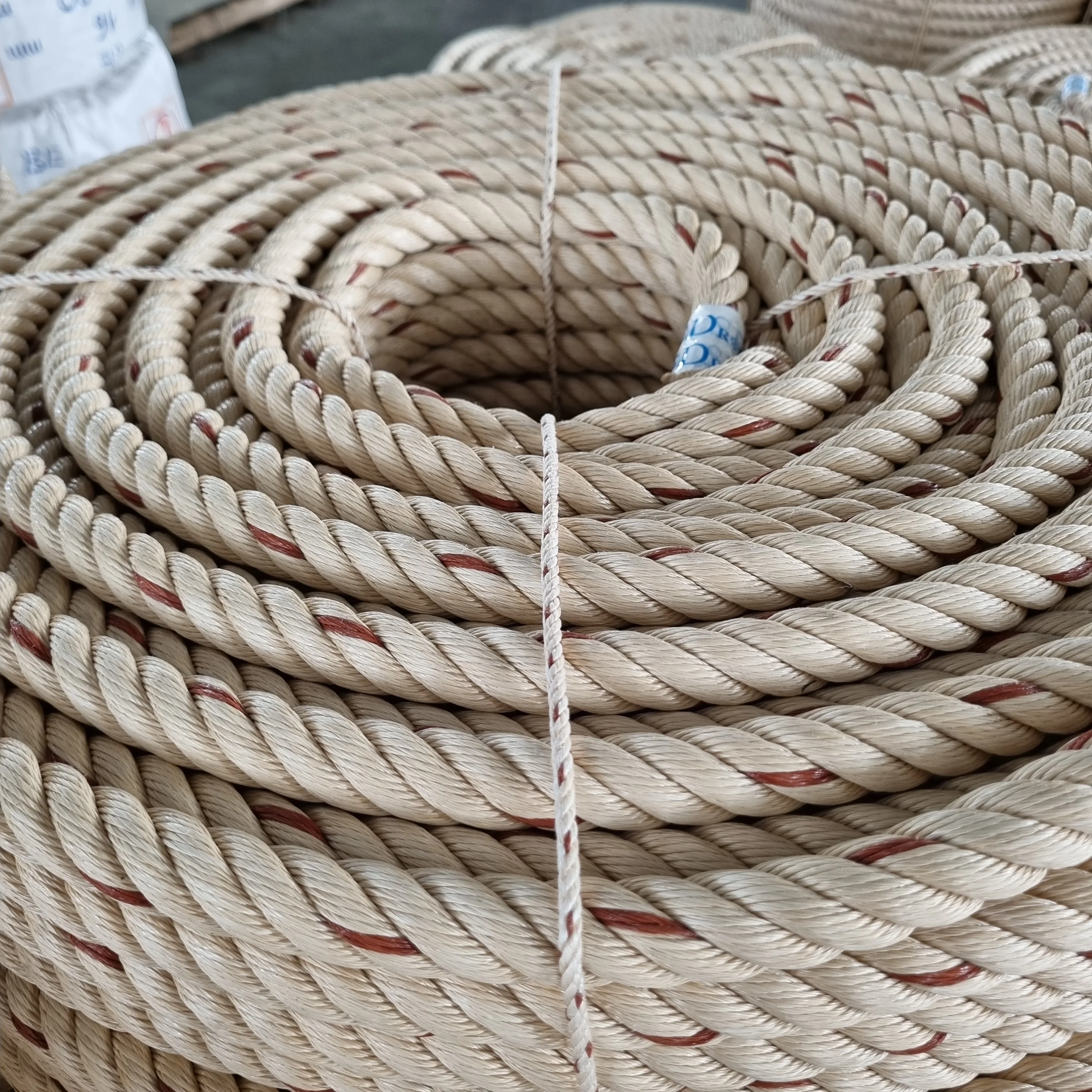 6mm pp fishing rope Wholesale Monofilament Polypropylene rope 8mm from Vietnam, UV Protected 4 Strand PP Danline Rope 10mm