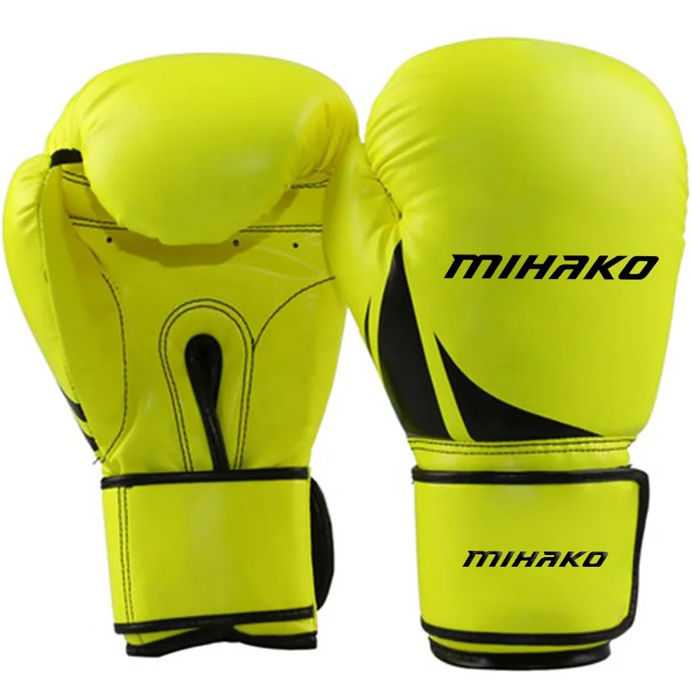 Amazon hot sale pu leather boxing gloves black boxing gloves training and fighting ufc