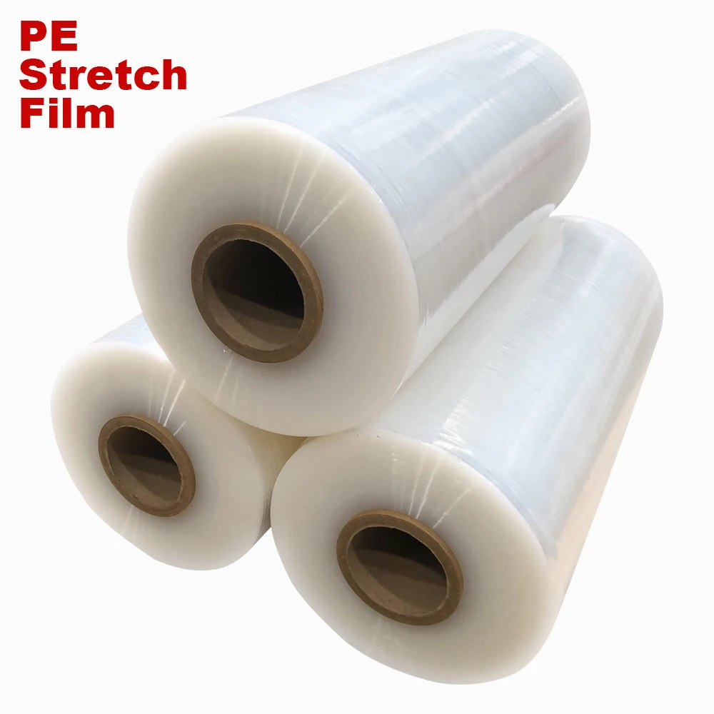 LLDPE Protection Film Transparent Good Quality 45cm 20mic Stretch Film Wrapping Film For Packing 2024 Manufacturer Wholesale