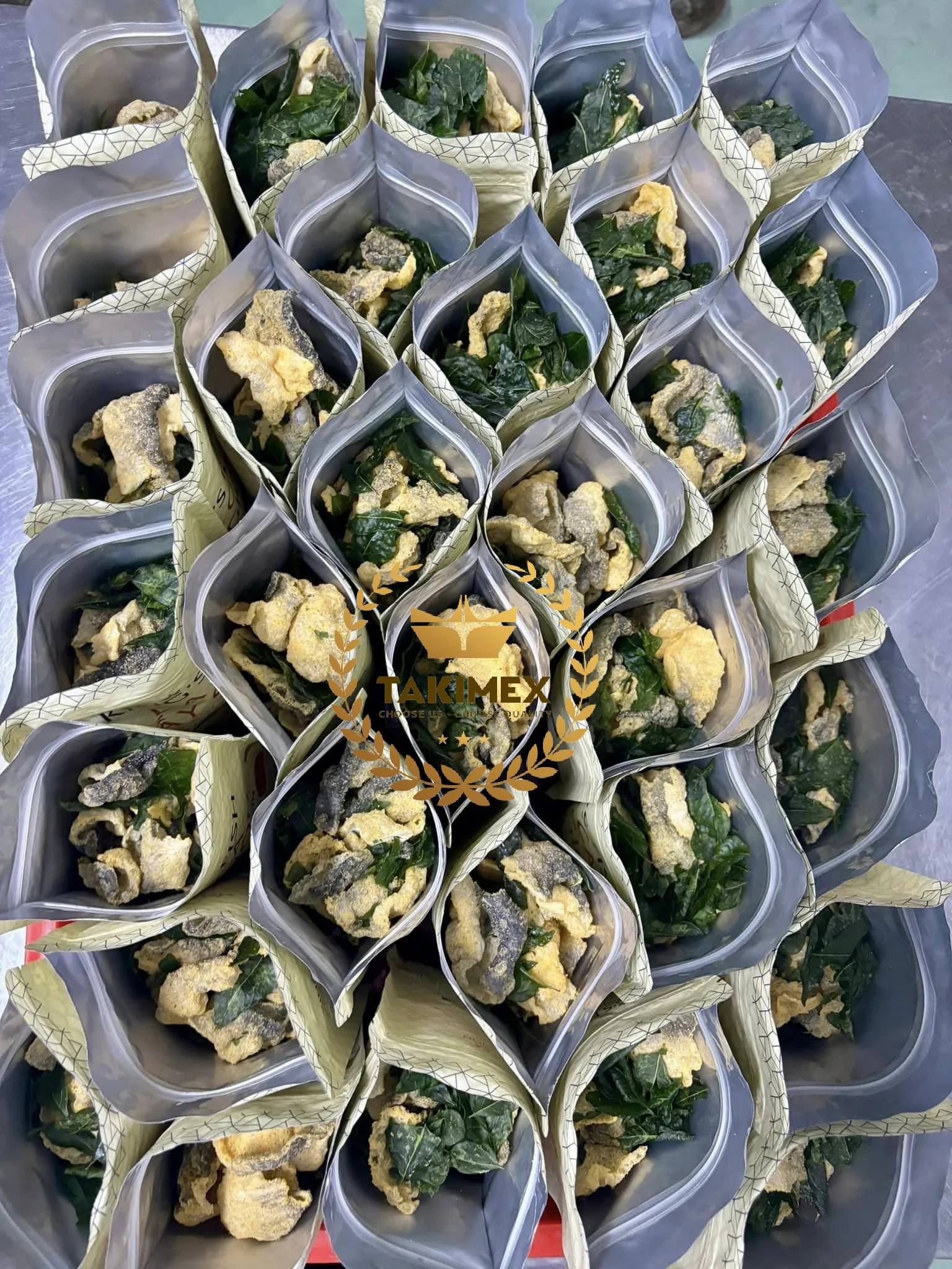 Vietnam Dried Fried Fish Skin Snack/ Salted Egg Fish Skin Snack with best price from TAKIMEX factory