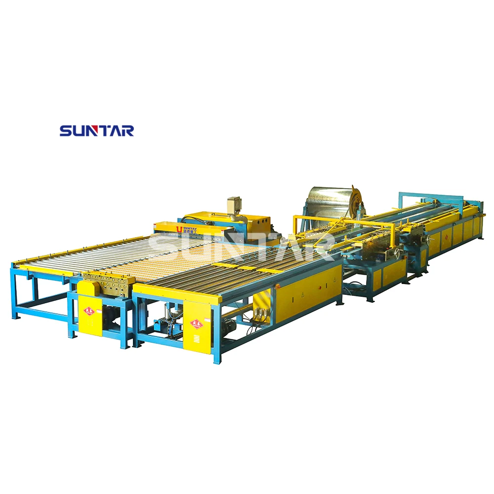 SUNATY duct making air conditioner Hvac U-shaped automatic rectangular duct production line 5 duct making machine