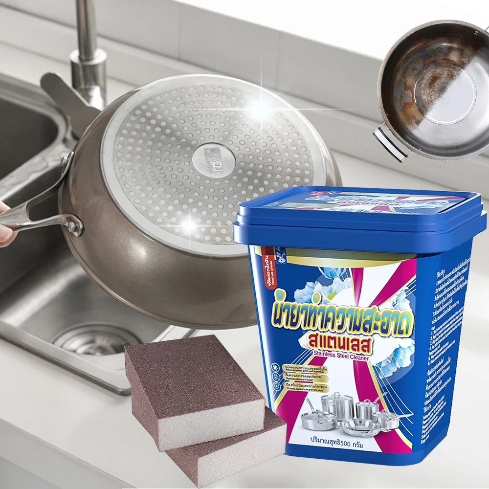 Wholesale High Quality Stainless Steel Cleaning Paste Household kitchen Cleaning Product Cookware Cleaner
