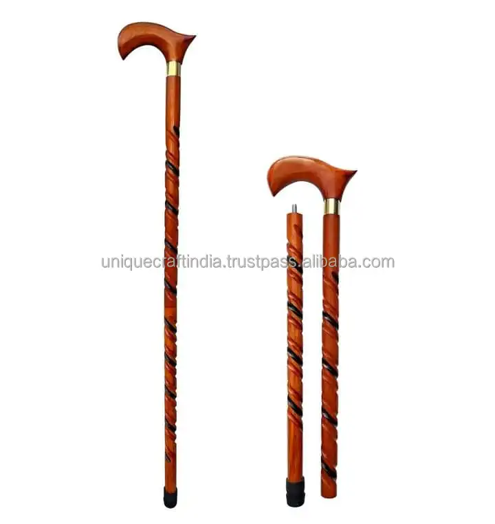 Лучшая цена Экологичная Регулируемая деревянная трость новый дизайн различный вид трости для пеших прогулок и активного отдыха