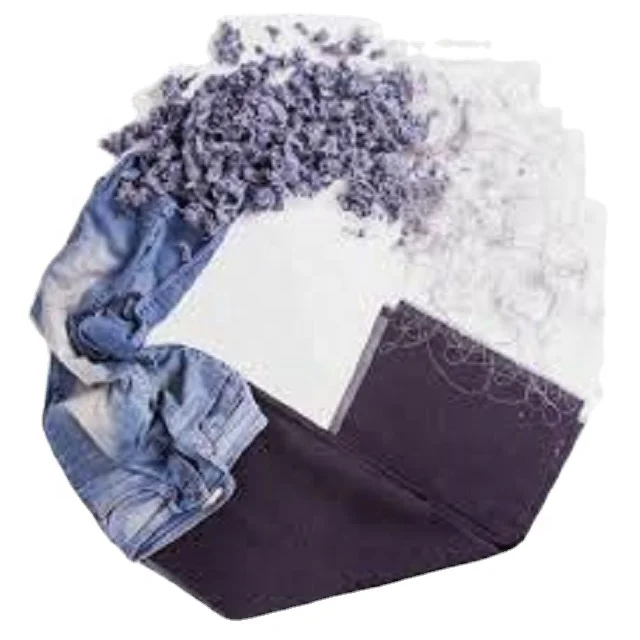Blue Denim Cotton Waste Recycled Denim for Non Woven Felt Fabric Recycled Denim Insulation - Whatsapp: +84985328680 - Ms. Amy
