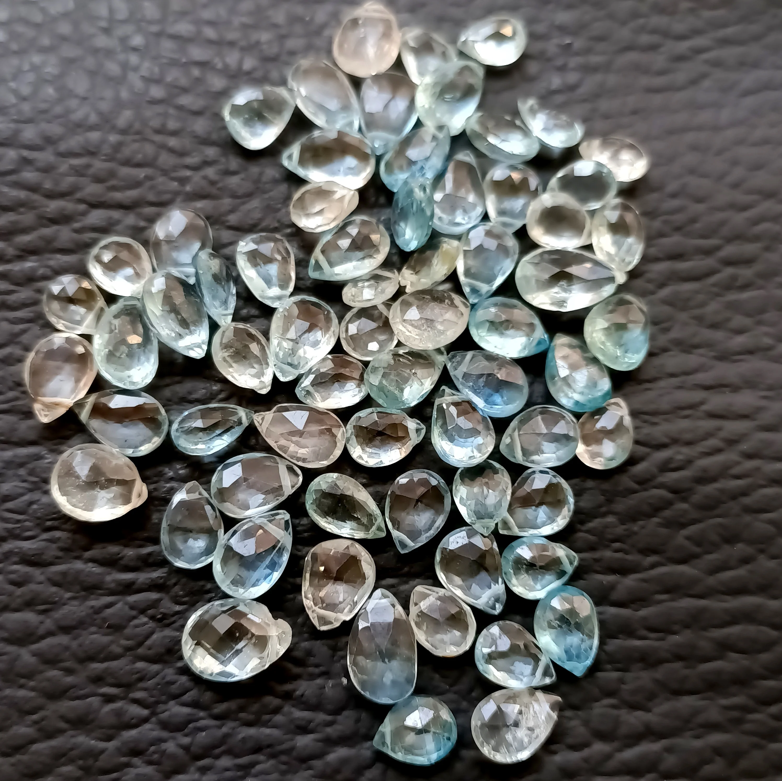 Good Quality Natural Cut Aquamarine Loose Faceted Gemstone Beaded Briolette Making Jewelry Wholesaler price per carat
