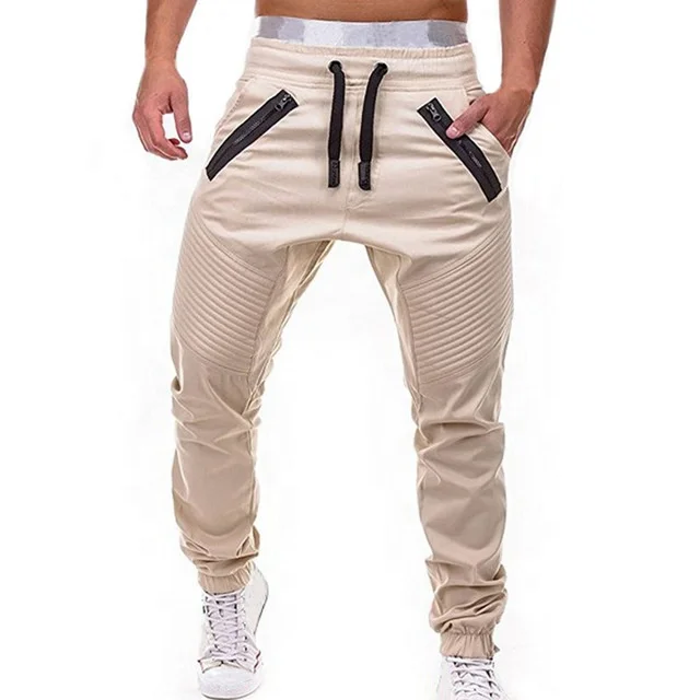 Men Casual Joggers Pants Solid Thin Cargo Sweatpants Male Multi-pocket Trousers New Mens Sportswear Hip Hop Harem