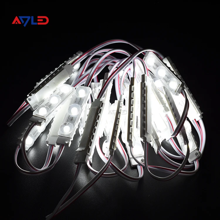 DC12V 3 LED Module 1W White Color AC110V IP68 Waterproof Suitable for 3-8cm thickness light box and channel letters