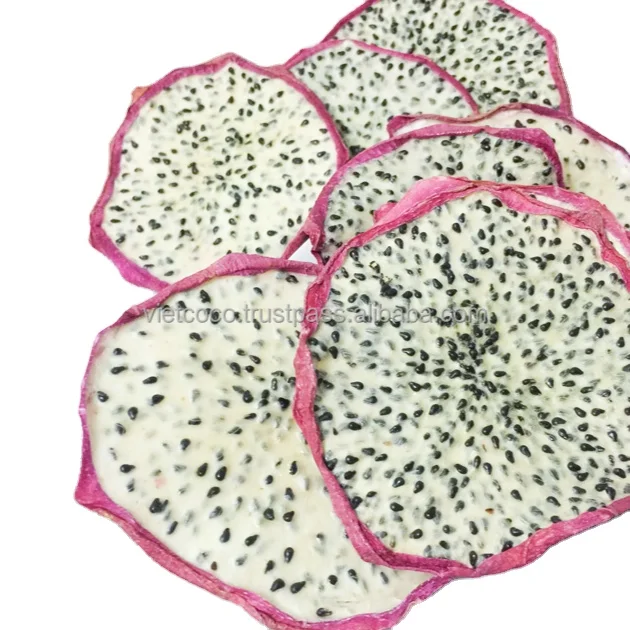 Best Selling Premium Quality Sliced Soft Dried White/Red Dragon Fruit From Vietnam Retail Bulk Air Packing