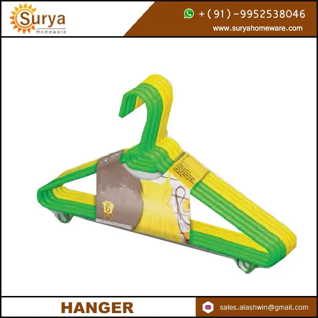 Hot Selling Wardrobe Multi Purpose Use for Clothing Hanging Plastic clothing Hangers for coat Wit Bulk Packing