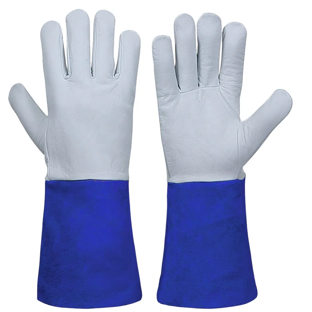 Welding Gloves Safety Gloves Motivex Long Calf Leather Heavy Duty Welding Anti-slip Fireproof Weld Work Glove