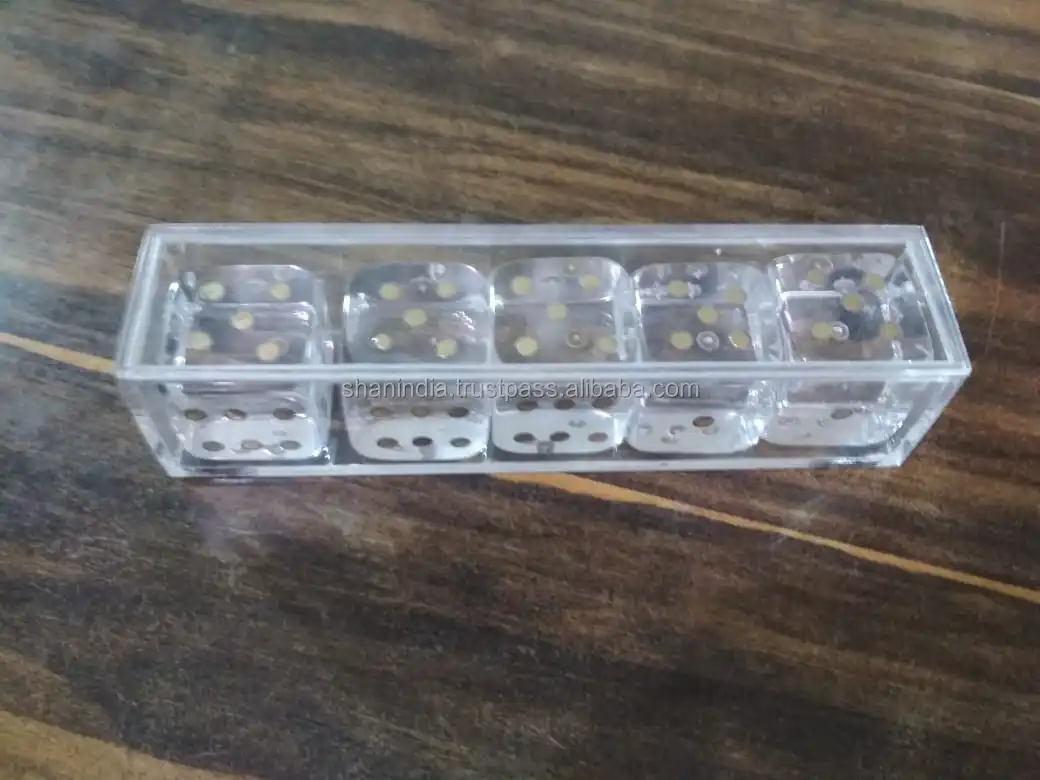 Best quality handmade Resin Wood acrylic Domino Games for homes Entertainment