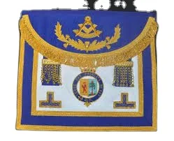 Масонские фартуки с ручной вышивкой Regalia Master из высококачественной натуральной овечьей кожи и слитной проволоки золотистые Серебристые