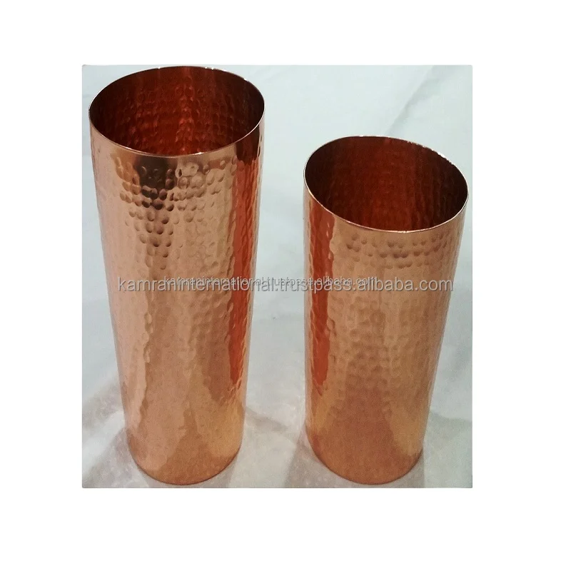 PURE COPPER HAMMERED  BAR COCKTAIL SHAKER SET BOSTON SHAKER SET 18OZ & 28OZ