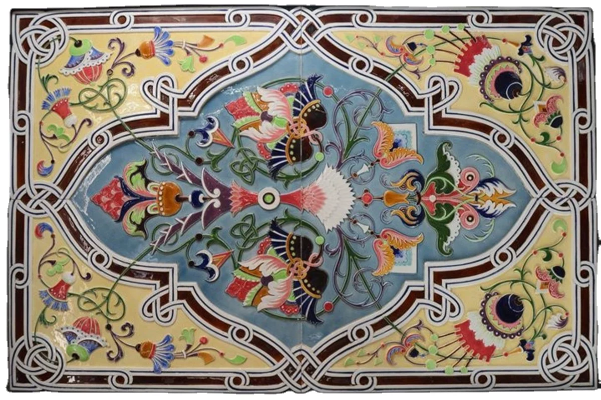 Exclusive Multi-Gemstone Marble Dining Table Top Pietra Dura Stone Inlaid Contemporary Style Kitchen Living Room Office Home Use