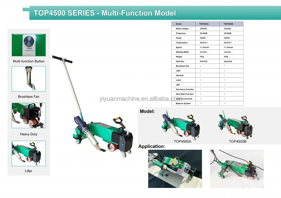 TOP4500 Webbing Tarpaulin Welding Machine Canvas Sealer Machine PVC Tarpaulin Fabric Welding Machine