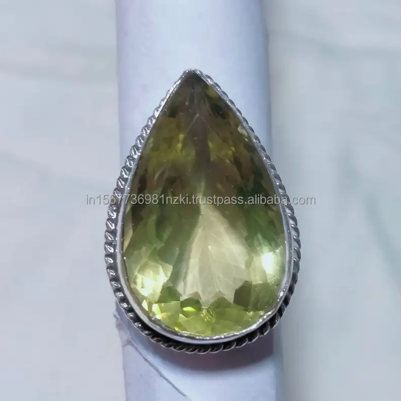925 Sterling Silver Gemstone Stone Beautiful Ring Gift for Her