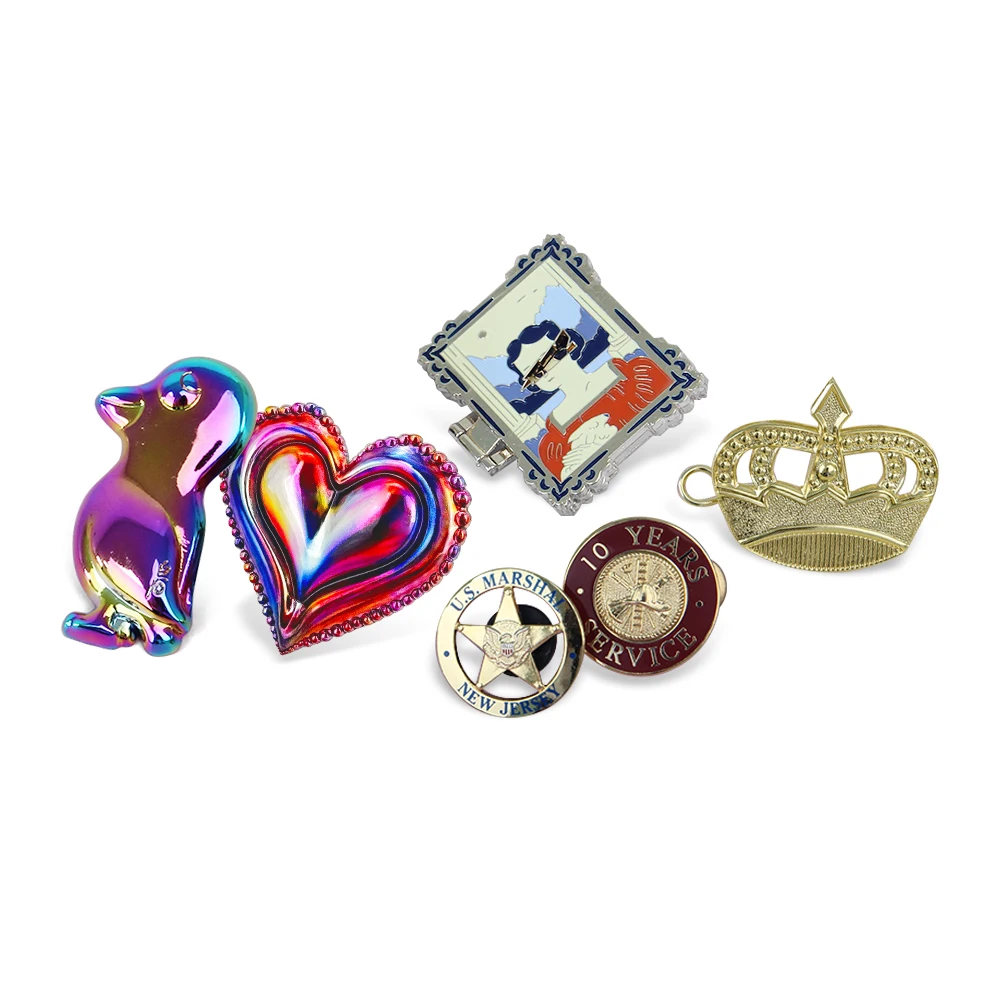 Customizable Metal Alloy Event Badges and Challenge Coins for Anniversaries Other Events 3D Design Fashion Logo Souvenirs Gifts