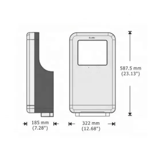 1600w Automatic Jet Hand Dryer Washroom ABS Electric White Hand Dryer Dual-side Air Flow ADA compliant compact size