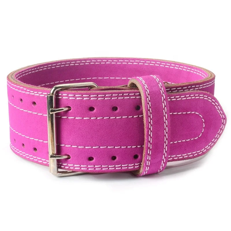 Hot Sell Custom Leather Weightlifting Belt 10mm Cowhide Suede Leather Belt Gym Lower Back Support Powerlfiting Belt Cheap Price